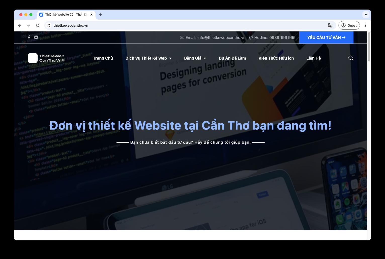 công ty thiết kế web cần thơ .vn