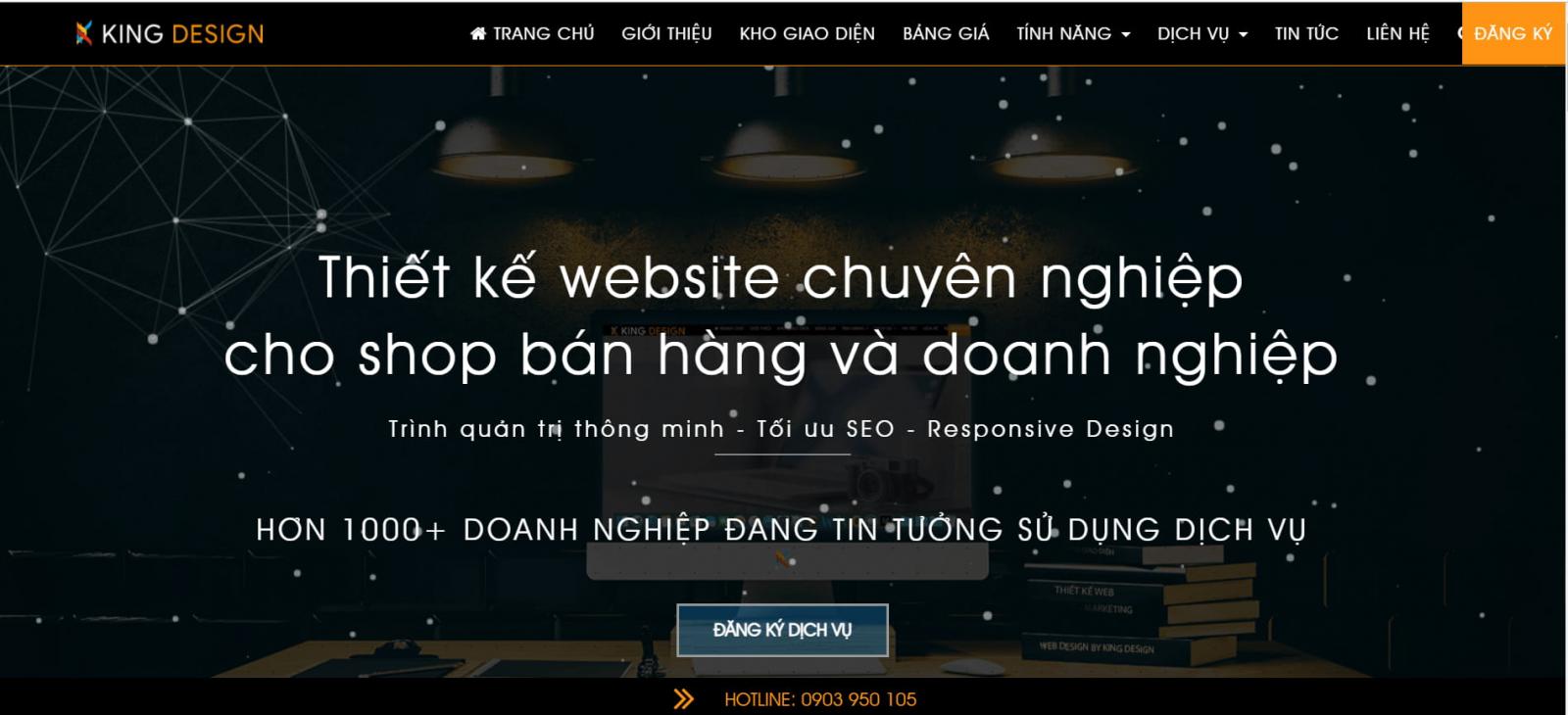 Dịch vụ thiết kế Web tại Cần Thơ - King Design