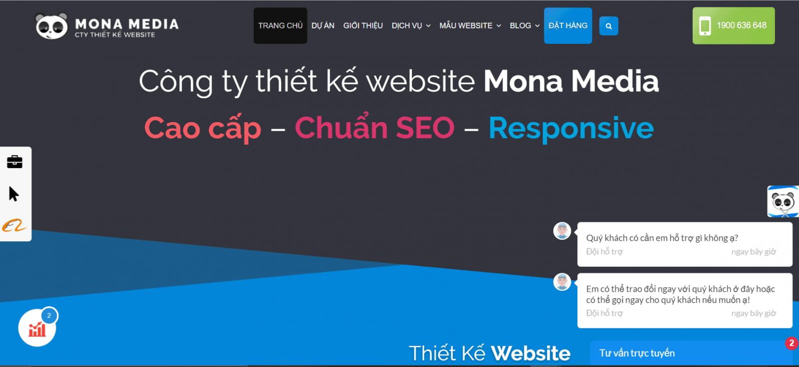 Thiết kế Web ở Cần Thơ - Mona Media